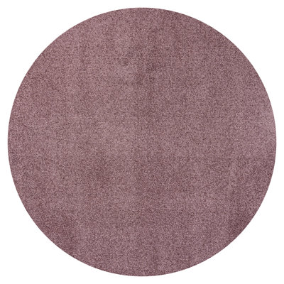 Haze Solid Low-Pile Light Purple Rug