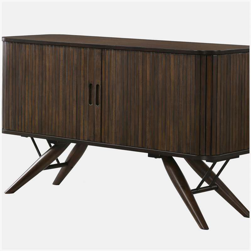 Buffet Ibo 2 portes Buffet rangement noyer foncé