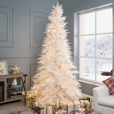 Pre-Lit White Christmas Tree