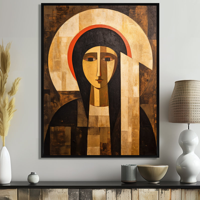 Vierge Marie, néo-Orthodoxe, représentation - art mural Christianisme, H 20 po x l 12 po x P 1 po