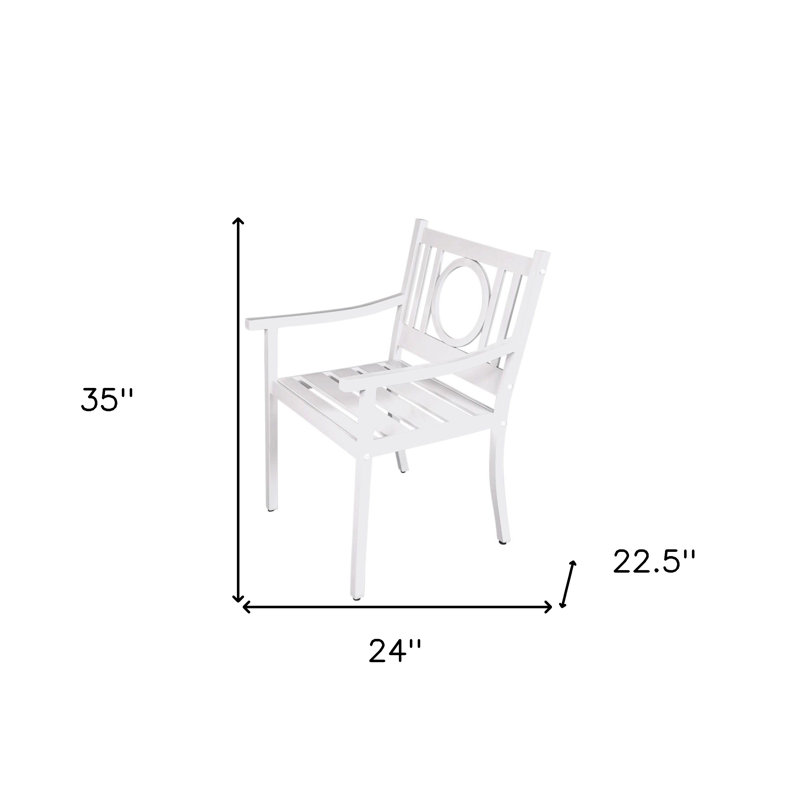 Chaise avec accoudoirs 24 po