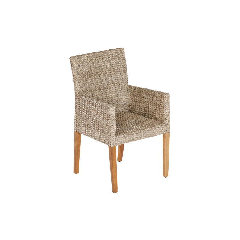 Harvir Patio Dining Armchair with Cushion