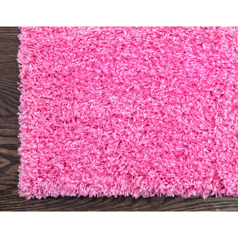 Dejoun Solid Colour Shag Area Rug, Rectangle 183 x 274cm
