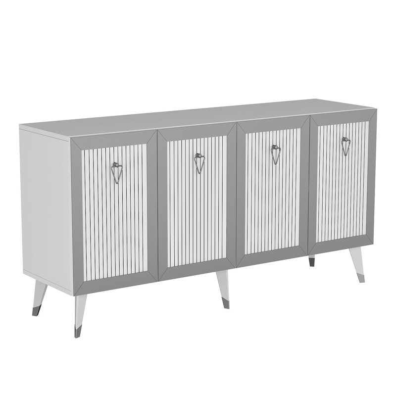Olivia 150cm Console Table, Silver