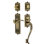 Nostalgic Warehouse Egg & Dart Plate S Grip Handleset with Single Cylinder Deadbolt and Manor Lever