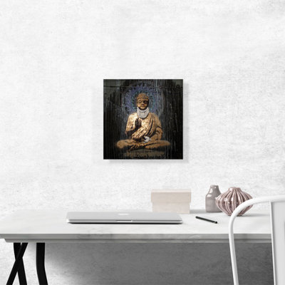 «Injured Buddha» par Banksy, reproduction d'art sur toile tendue