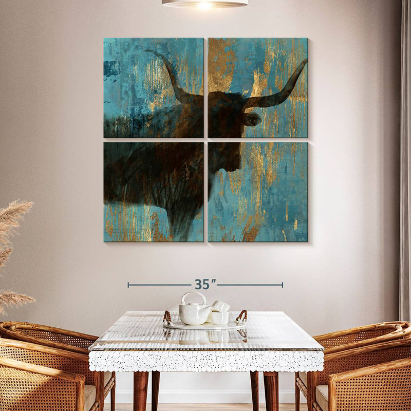 Brampt Bison I, 45" H x 45" W