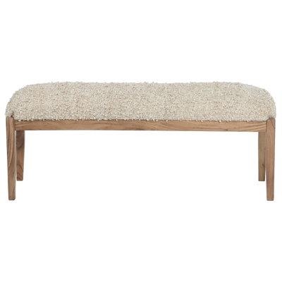 Banc, acacia avec crème crème