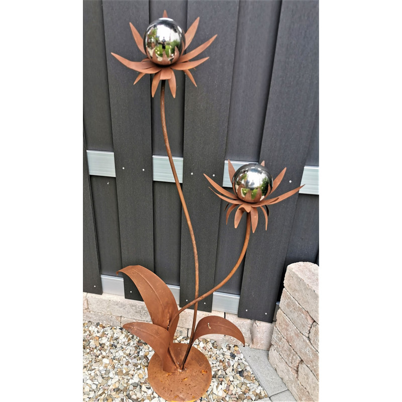 Ceonna Plants & Flowers Garden Art, Brown, white and pink