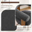 Ensemble de 2 chaises d'appoint en tonneau Mohair, 3 pieds en bois de noyer-931136336