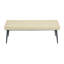 Banc de salle à manger pour 2-3 personnes, revêtu de cuir de qualité supérieure avec éponge haute résilience, renfort de poutre en métal et pieds enduits de jet, blanc cassé-1784918710-1784918708-1784918717