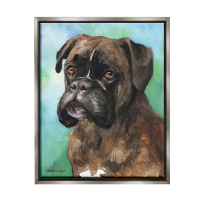 «Boxer Dog Portrait» par GeorgeDyachenkoArt sur