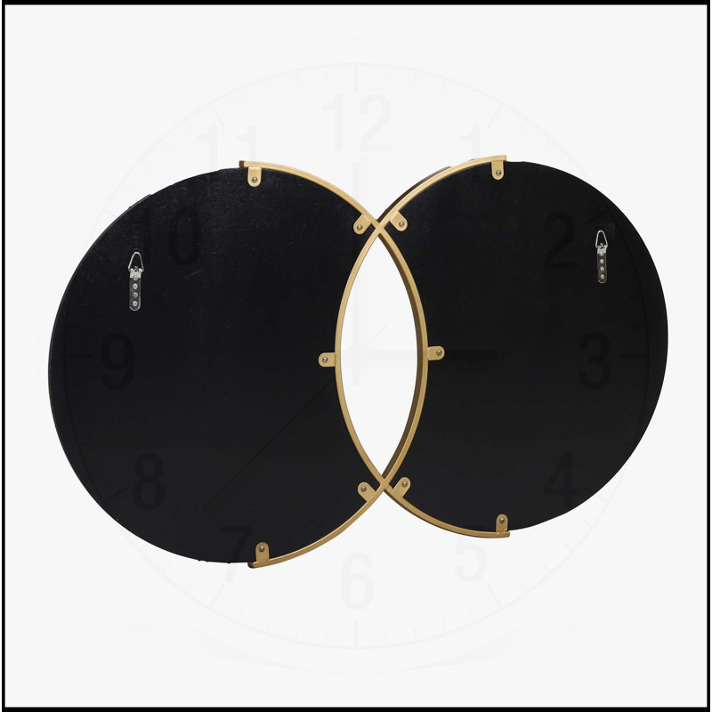 Exquisite Wall Mirror with Overlapping Circular Design and Premium Quality