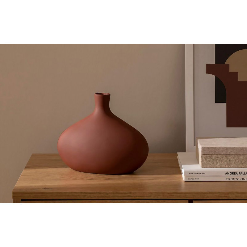 Cynthiaa Ceramic Table Vase, Red