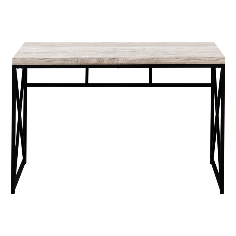 Bureau d'ordinateur, bureau personnel, ordinateur portable, travail, métal stratifié, contemporain, moderne