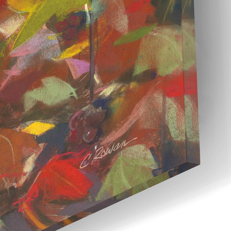 «Country Fields» par Carol Rowan, art mural en verre acrylique, H 16 po x l 12 po x P 0,13 po