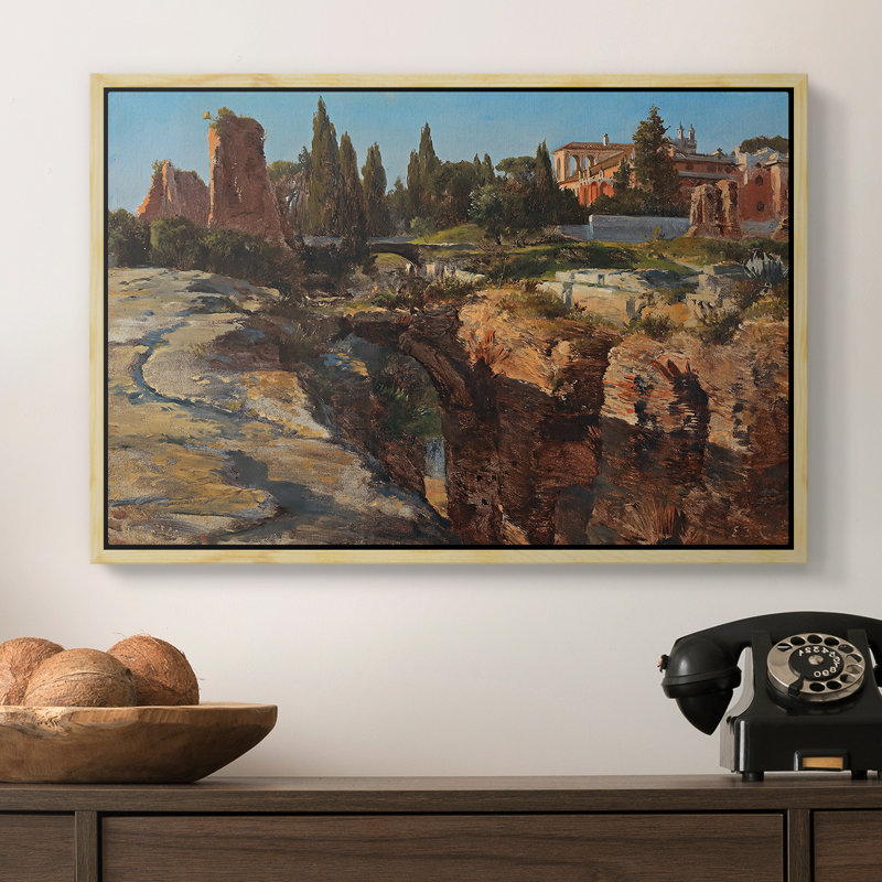 Palatin à Rome, v. 1921 - Edward Theodore Compton, toile tendue avec châssis, 16 x 24, Naturel