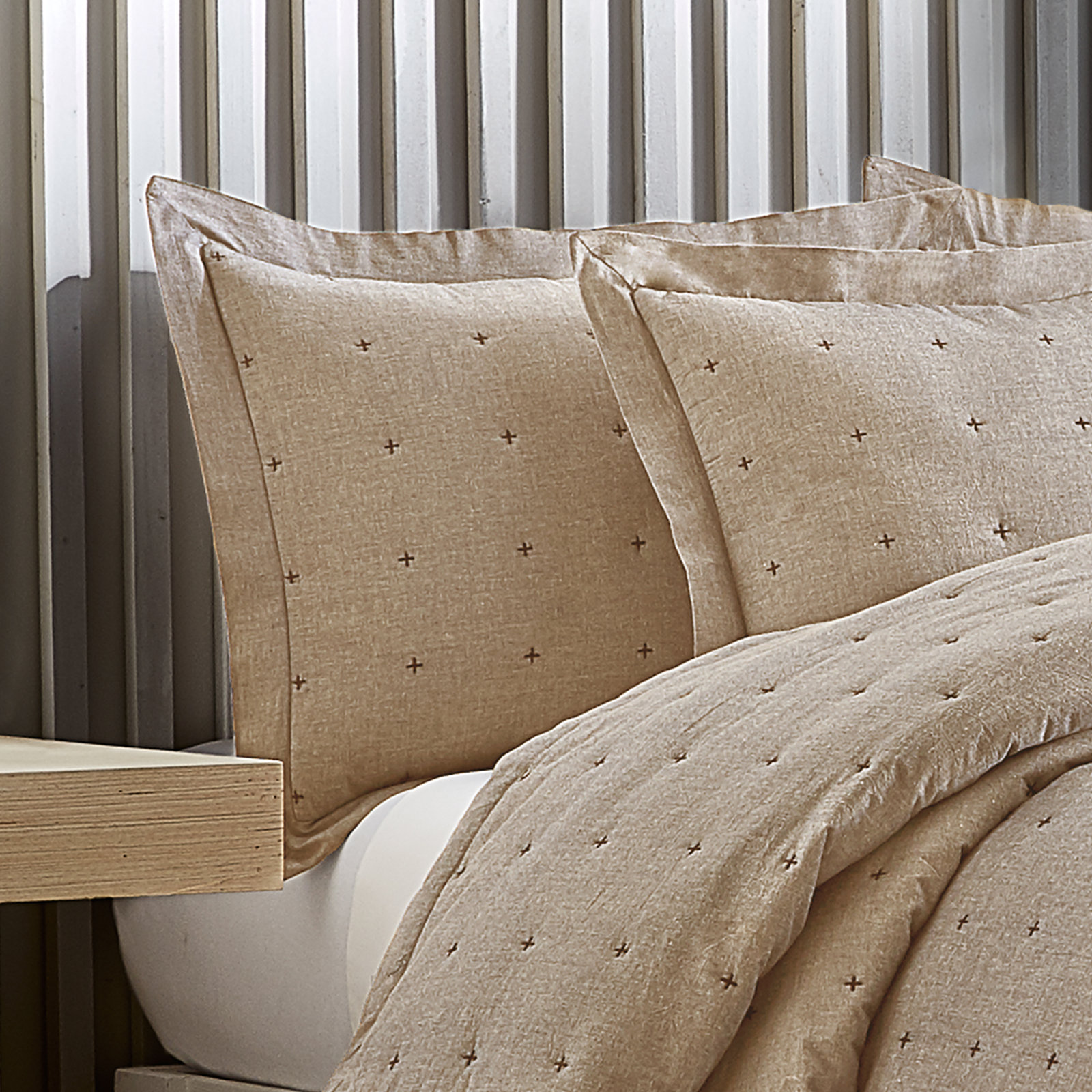 Ethan Cotton Quilt Set, King Quilt + 2 Shams