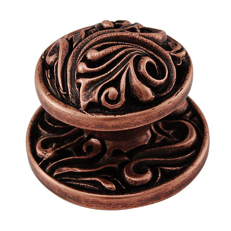 Liscio Mushroom Knob, Antique Copper