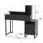 Small Vanity Desk with Charging Station-345543672