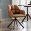 Chaise de bureau pivotante en similicuir Khac -1333620736
