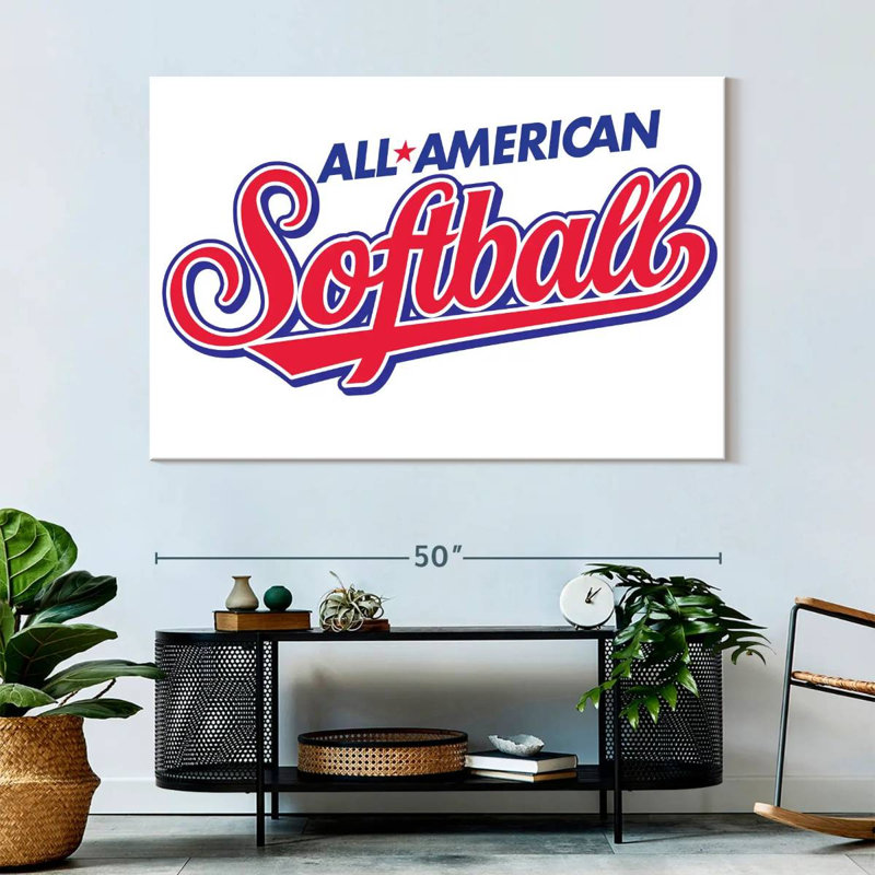 Kema American Softball Sign, 34" H x 51" W