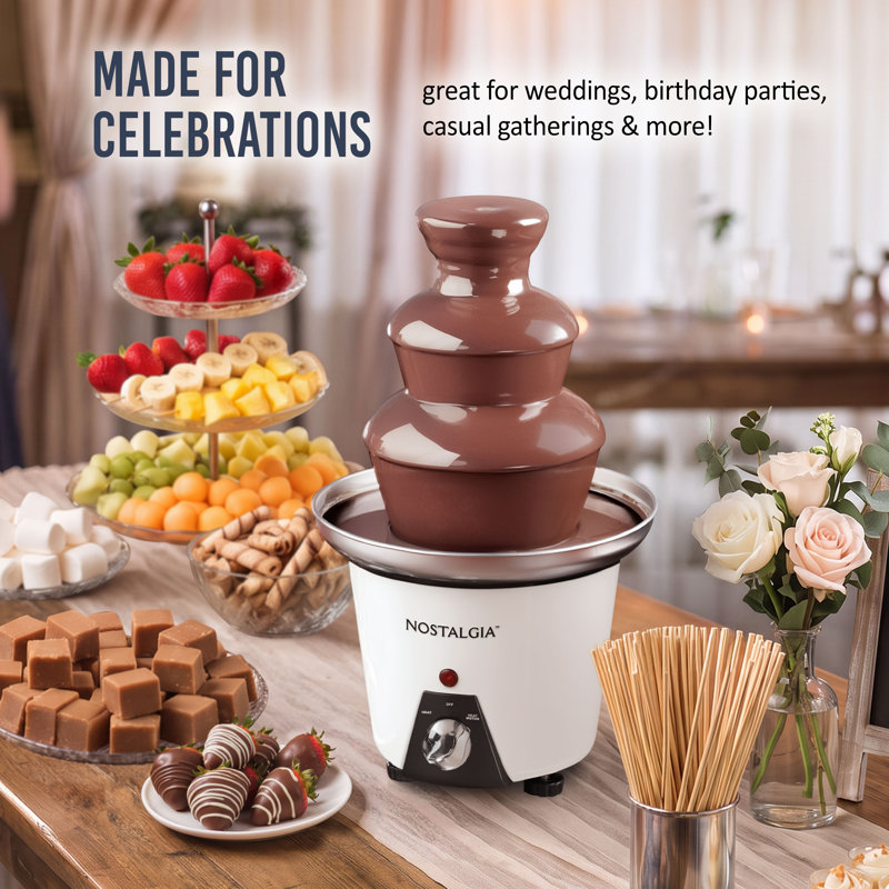 Nostalgia NCFF965CD 3-Tier Fondue Fountain