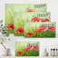 «Red Blossoming Poppies III», peinture sur toile-59842584-59842586