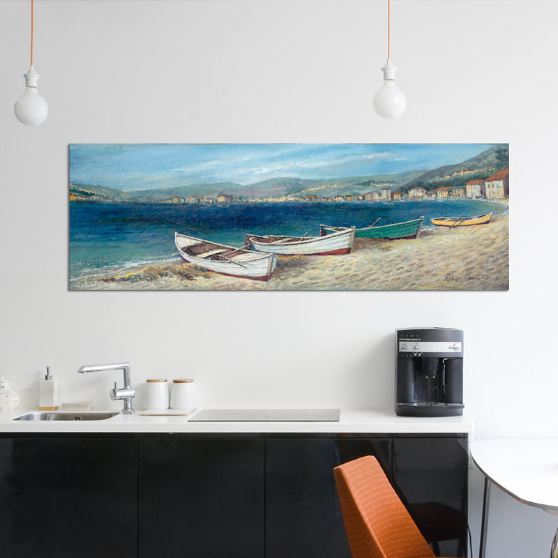 « summer wind », impression sur toile, H 16 po x l 48 po x P 1,5 po, Toile tendue