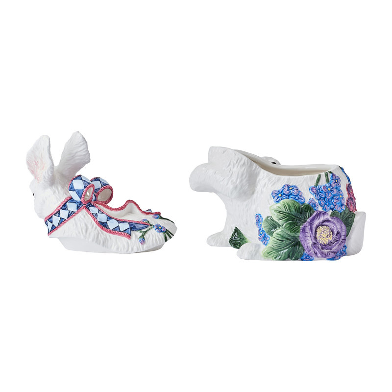 Fitz And Floyd Jardin Rabbit Cookie Jar