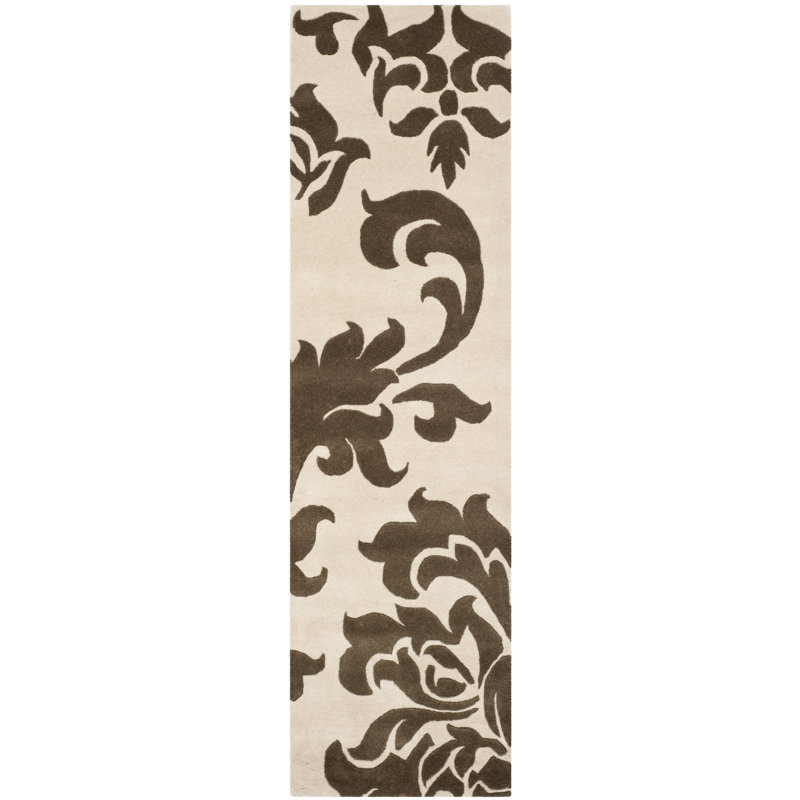 Barcelona Martha Stewart Hand Tufted Wool Floral Rug, Runner 2'3" x 8'