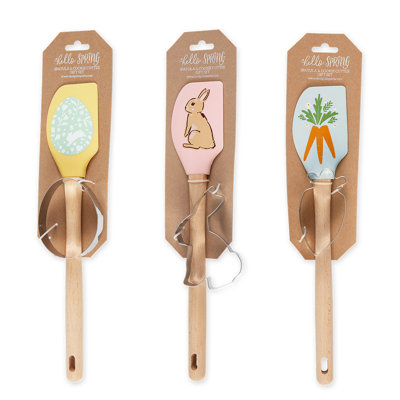 Hop in Spring, ensemble de 3 spatules et emporte-pièces