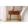 Sara Mid-Century Modern Nightstand With Pull-Out Shelf and Built-in Charging Station(Set of 2)