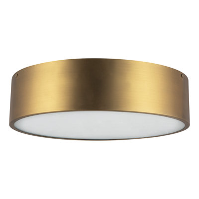 Mossy 3 Light Glass Flush Mount
