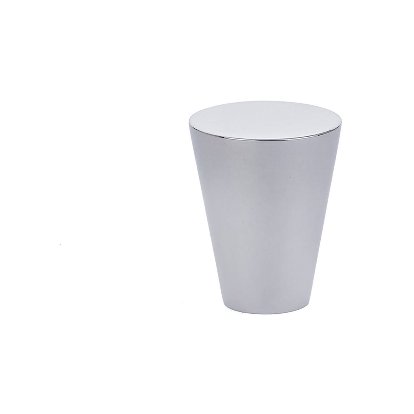 Conical Cabinet Knob, 0.62" H x 0.62" W x 1.12" D, Polished Chrome