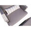 Chaise de patio avec coussins Sunbrella Desmonde