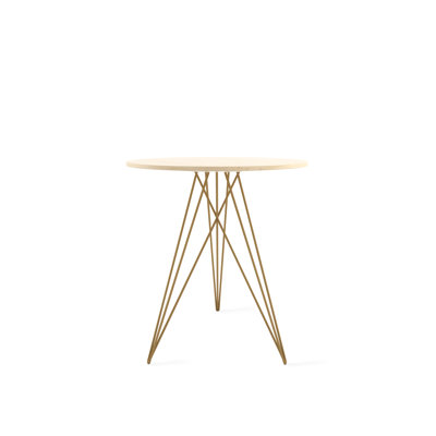 Hudson Solid Wood Top End Table