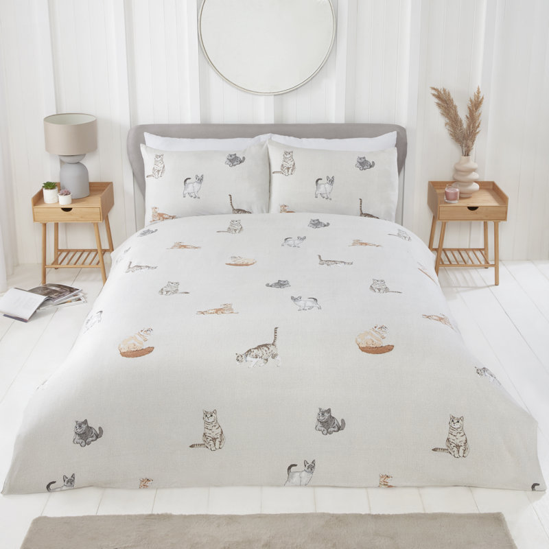 Ademide Polyester No Pattern Duvet Cover with Pillowcases, Kingsize - 2 Standard Pillowcases