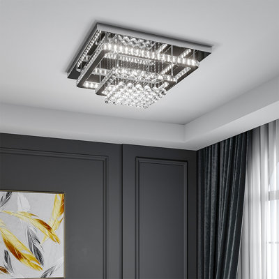 Fernly Glass LED Flush Mount