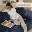 Coussin de siège modulaire en velours côtelé modulaire de 78,7 po avec assemblage en duvet synthétique 10%-1949310688