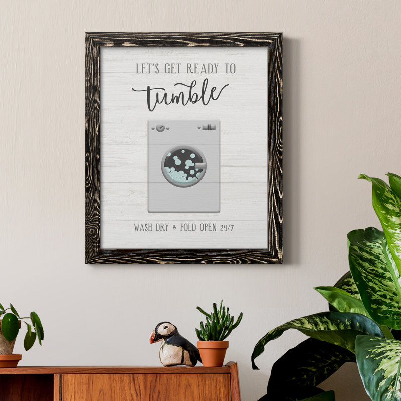 Tumble - cadre photo, impression sur toile, H 24 po x l 18 po x P 1,5 po, Toile avec cadre noir