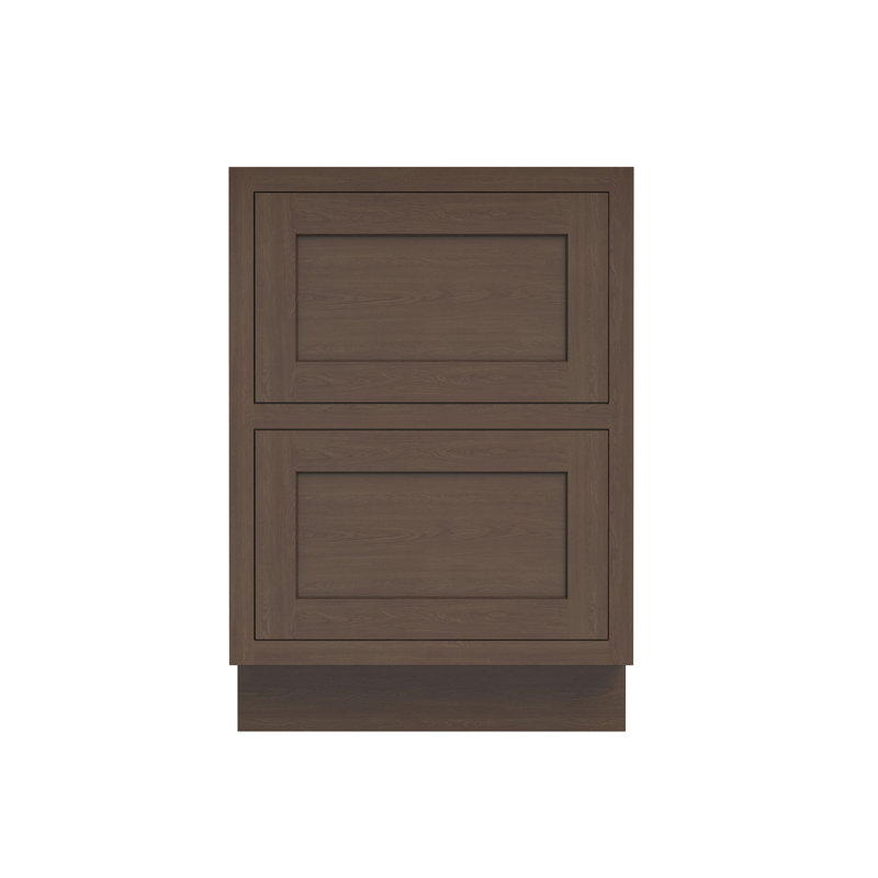 Armoire de cuisine 2 tiroirs l 24 po x H 34,5 po x P 25 po prête à assembler Casainc, W24"x H34.5"