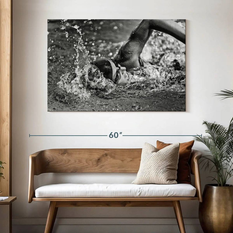 Sireci Olympic Swimmer, 32" H x 48" W