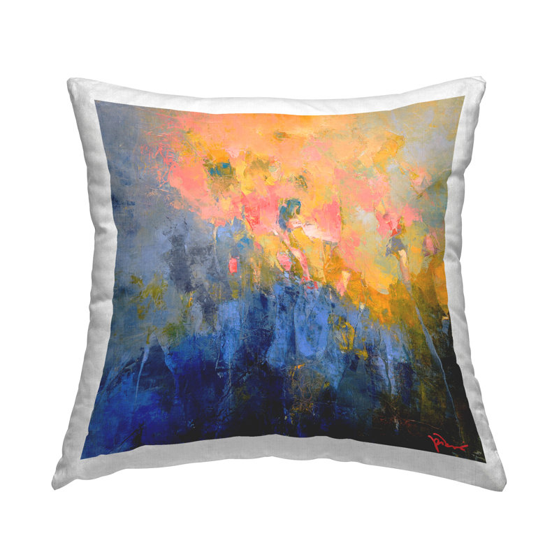 Coussin décoratif imprimé Radiant Abstract Impression par Patrick Dennis