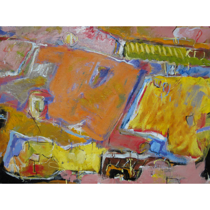 Dans la prairie par William Oconnor - Peinture, H 24 po x l 32 po, Toile tendue