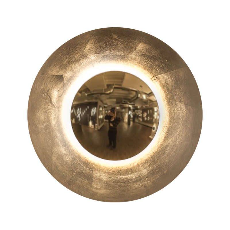 Plafonnier encastré 1 lumière Blaze Oak, Feuille d'or, H 24 po x l 24 po x P 4,25 po
