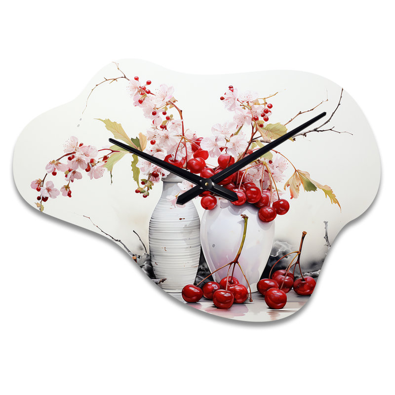 Horloge murale Byrom Cherry Simplicity - fruits, Petit