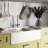 Ruvati 33 inch Fireclay Workstation White Farmhouse Kitchen Sink Apron Front Double Bowl