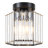 1-Light Dimmable Crystal Drum Semi Flush Mount Ceiling Light for Bedroom Kitchen Hallway-1154478648