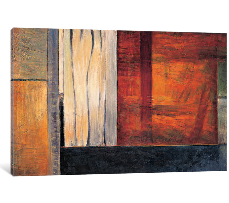 «Global Perspectives I» par Max Hansen, reproduction d'art graphique sur toile, H 12 po x l 18 po x P 1,5 po